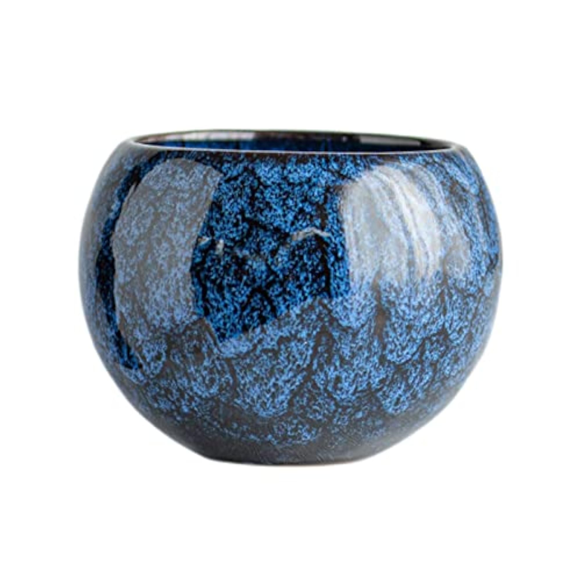 Vintage Ceramic Tea Cup Drinkware, Blue